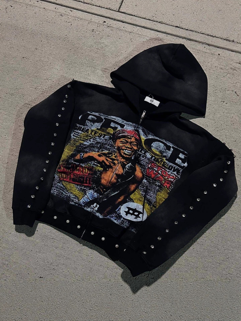 2026년 신상 미국 힙합 루즈핏 후드티 스트릿 아트  - Vintage Zip Hoodie 리뷰 및 가격