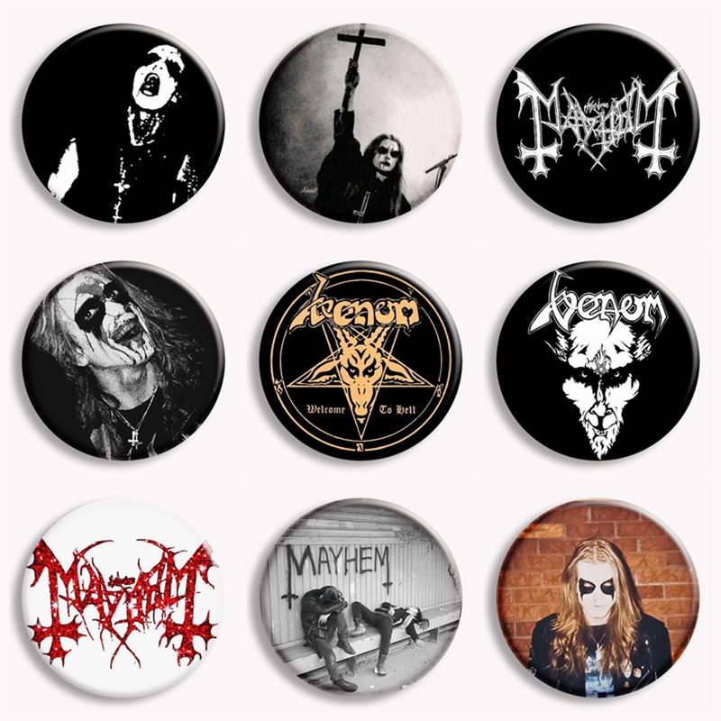 Rock Mayhem 밴드 소프트 버튼 핀 빈티지 펑크 - Vintage Collectible Pins 리뷰 및 가격