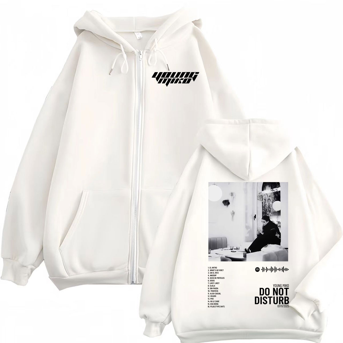 커스텀 커스텀 영 미코 광고금지 앨범 포스터 그래픽 지 - Vintage Zip Hoodie 리뷰 및 가격