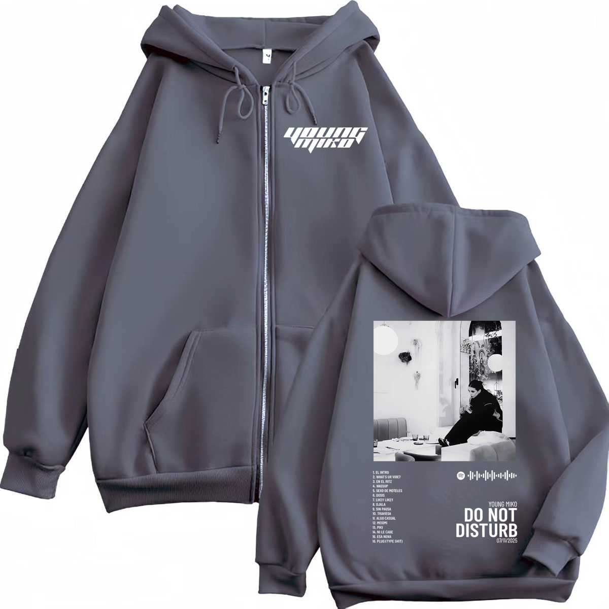 커스텀 커스텀 영 미코 광고금지 앨범 포스터 그래픽 지 - Vintage Zip Hoodie 리뷰 및 가격