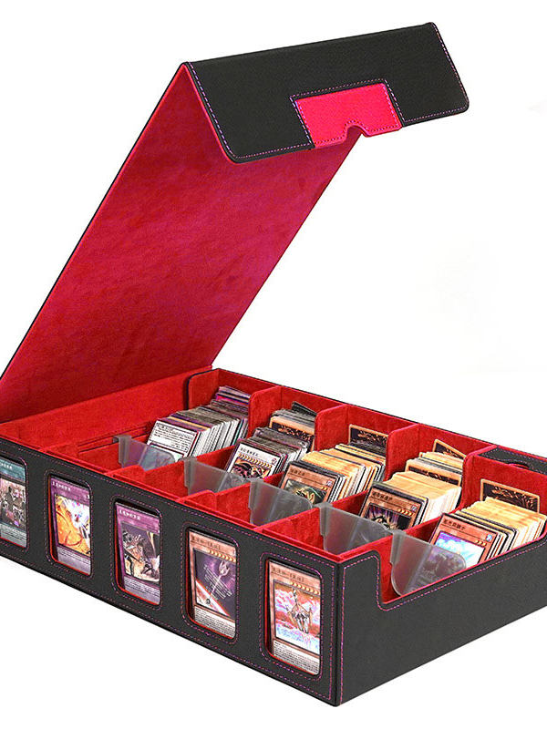 다중 수납공간 PU 가죽 TCG 카드 보관함, 투명창이 - Collectible Collection 리뷰 및 가격