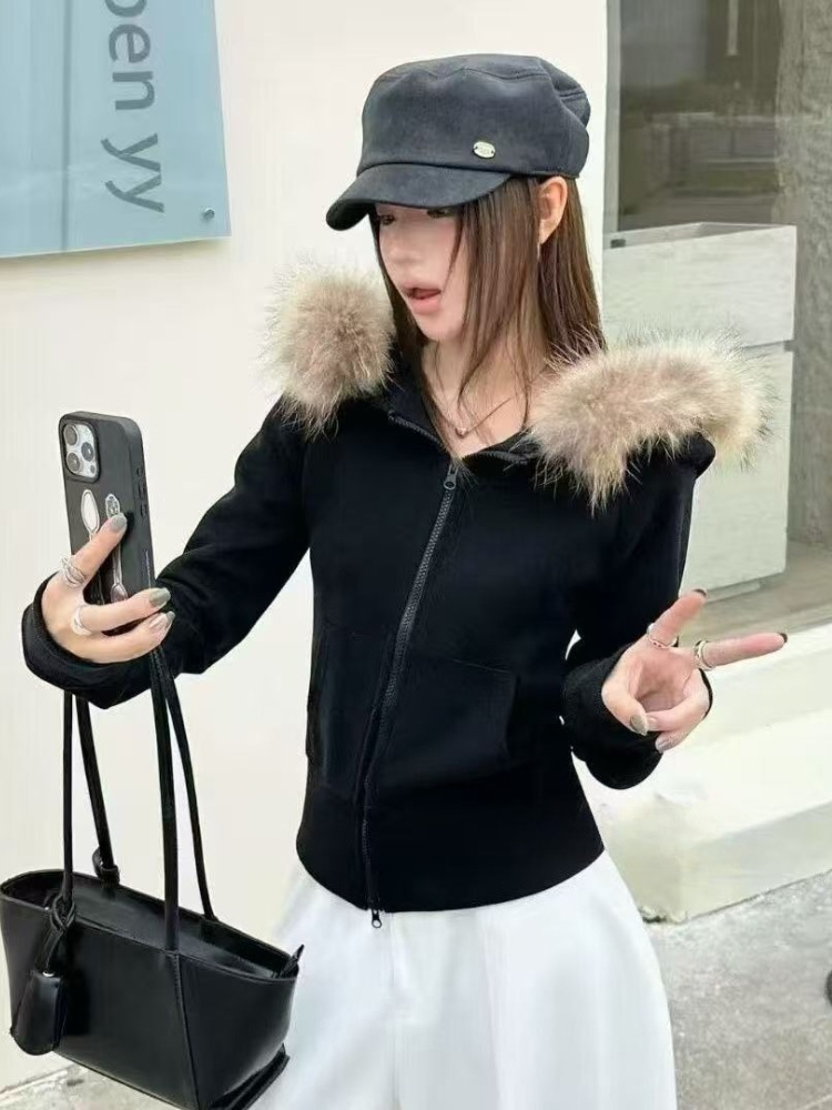 2026 하라주쿠 인조 퍼 칼라 후드 재킷 아메리칸 빈 - Vintage Zip Hoodie 리뷰 및 가격